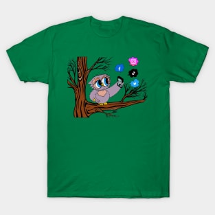 Owl Selfie Owl in the Tree T-Shirt